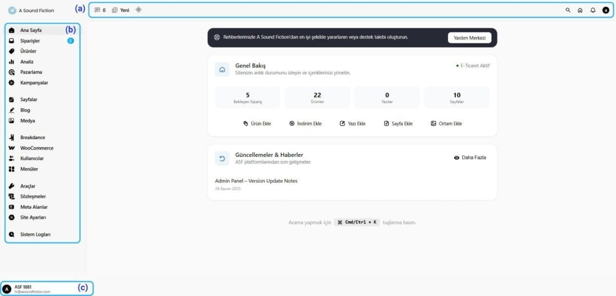 Admin Panel Yonetim Paneli Tanitimi Yeni