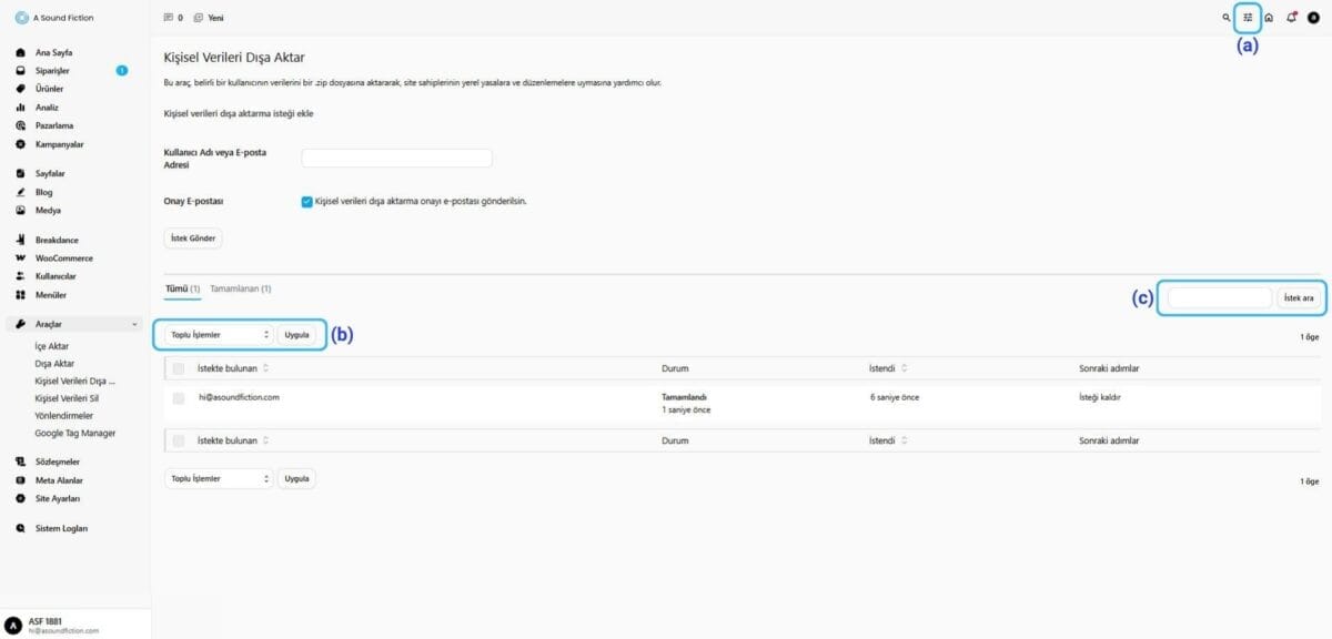 Bolum 14 Kisisel Verileri Disa Aktar Panel Yapabileceklerimiz