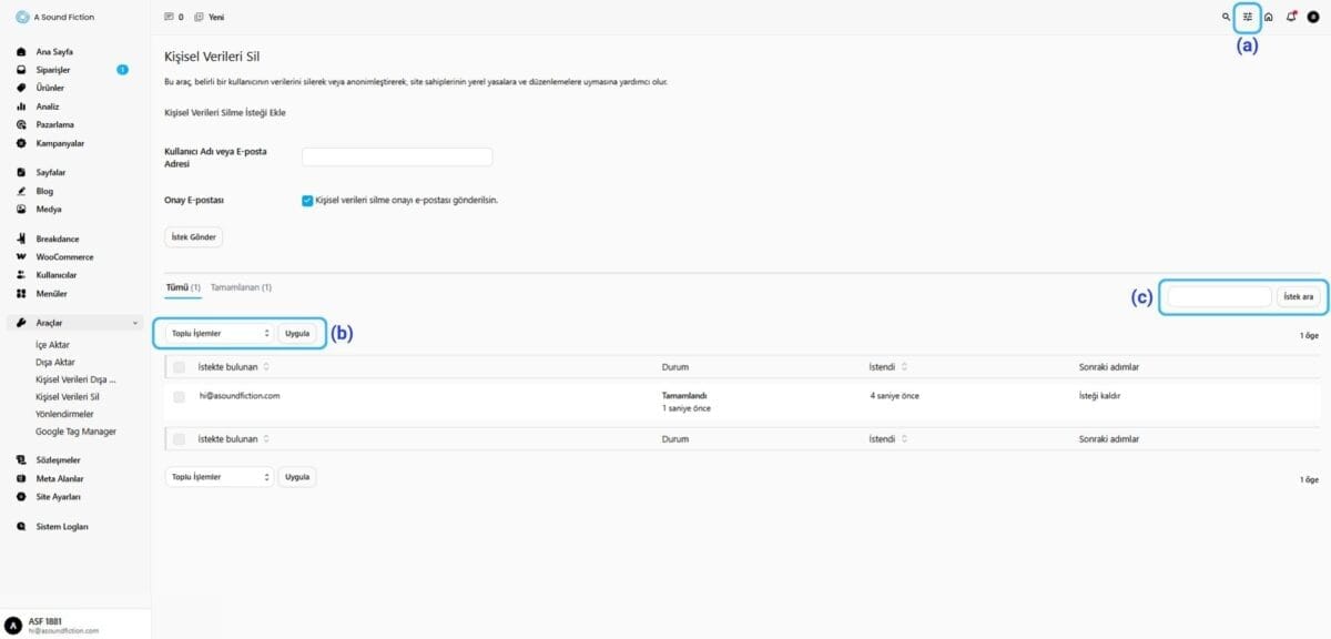 Bolum 14 Kisisel Verileri Sil Panel Yapabileceklerimiz