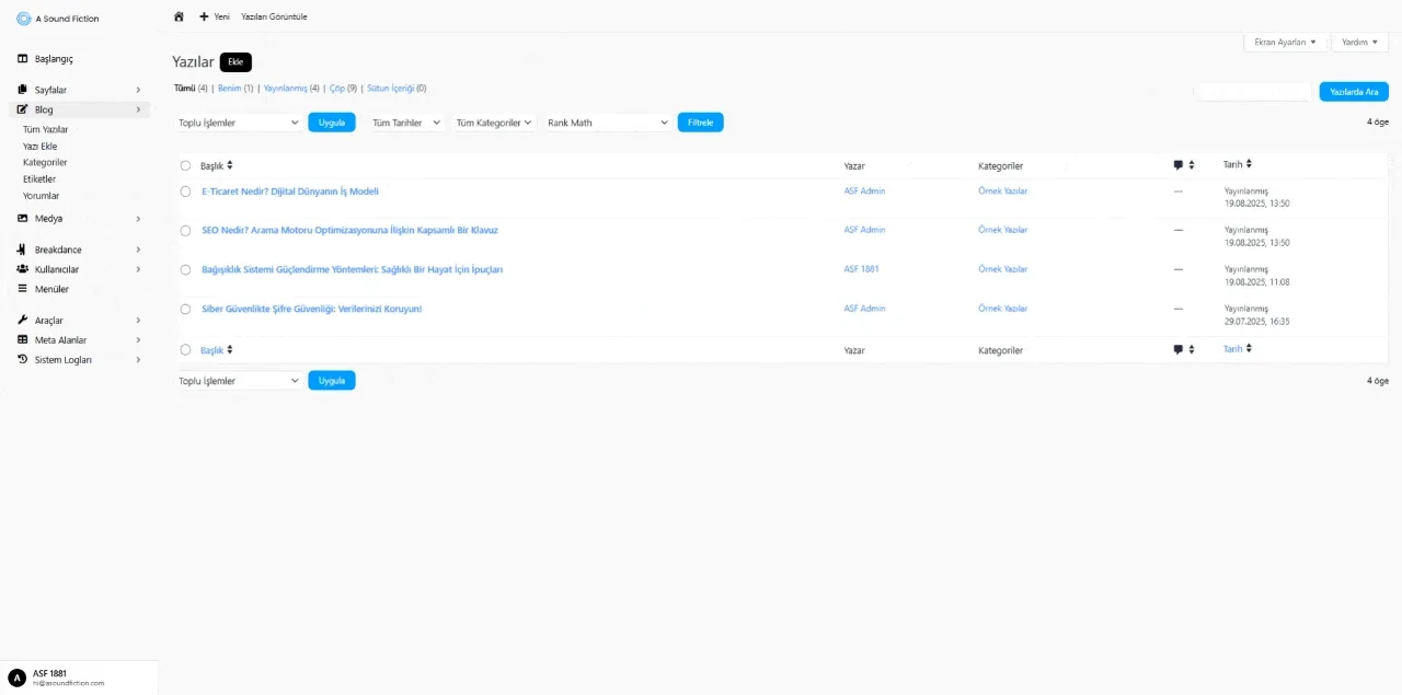 Bolum 3 Blog Ekran Ayarlari