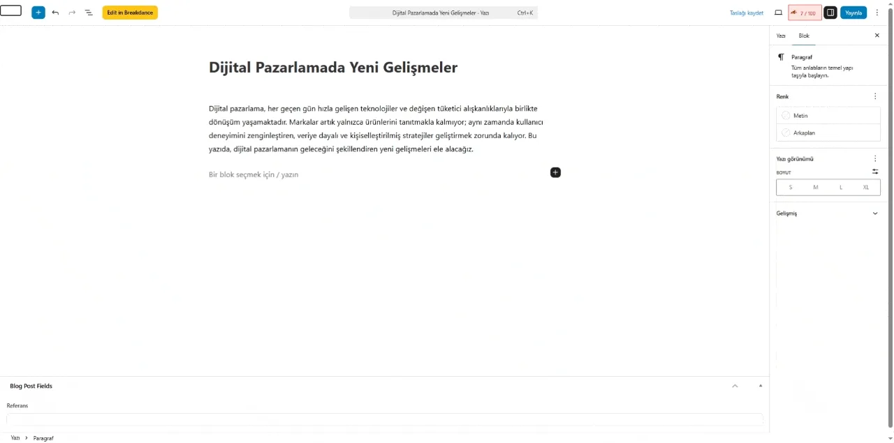 Bolum 3 Blog Baslik Hiyerarsisi