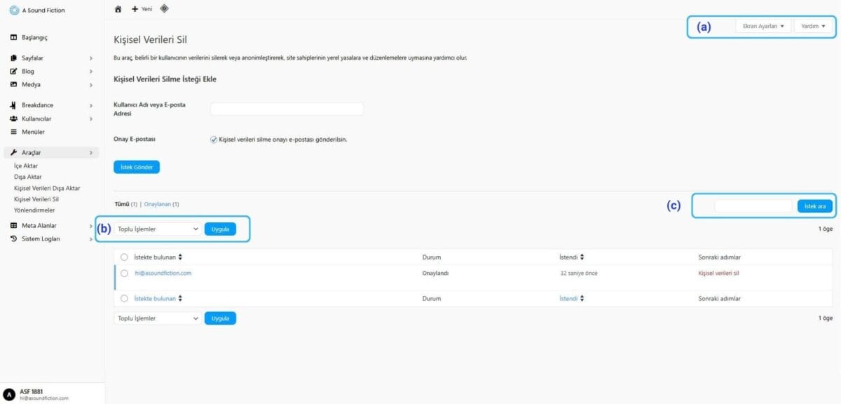 Bolum 8 Kisisel Verileri Sil Panel Yapabileceklerimiz 1