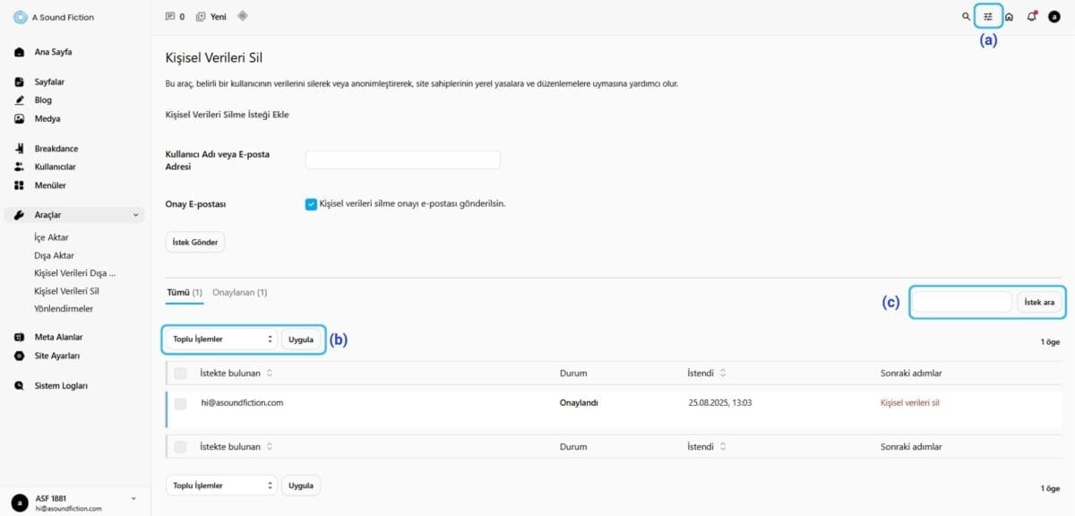 Bolum 8 Kisisel Verileri Sil Panel Yapabileceklerimiz 3