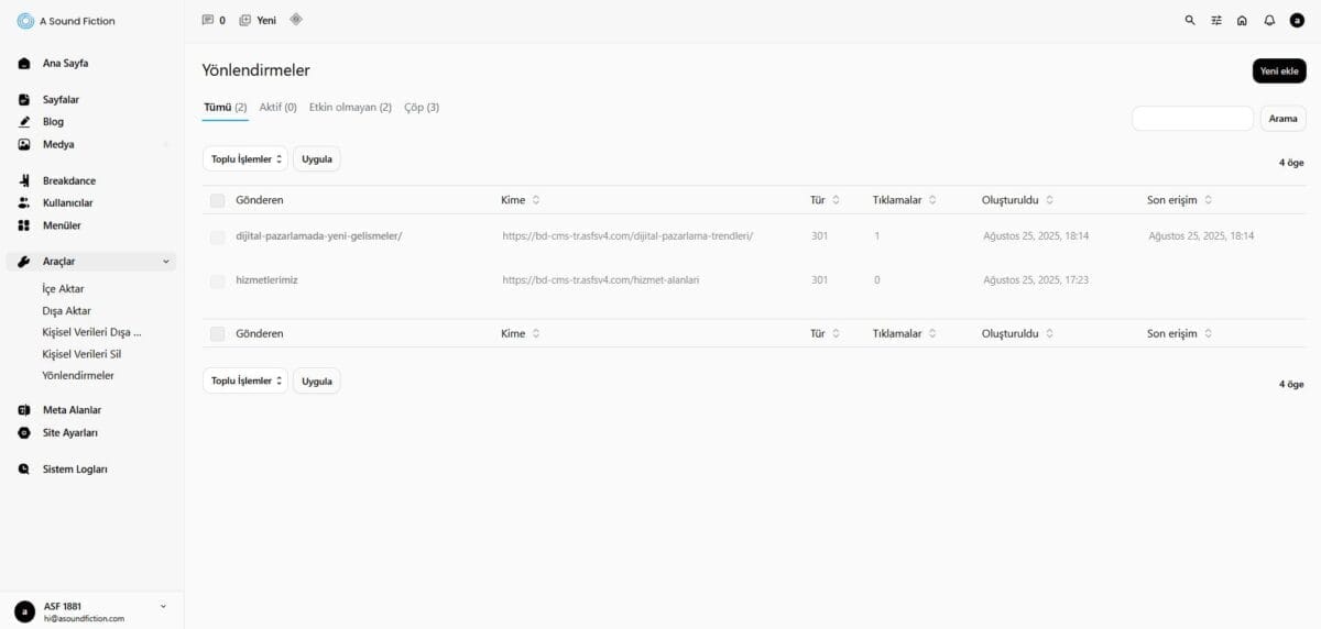 Bolum 8 Yonlendirmeler Paneli
