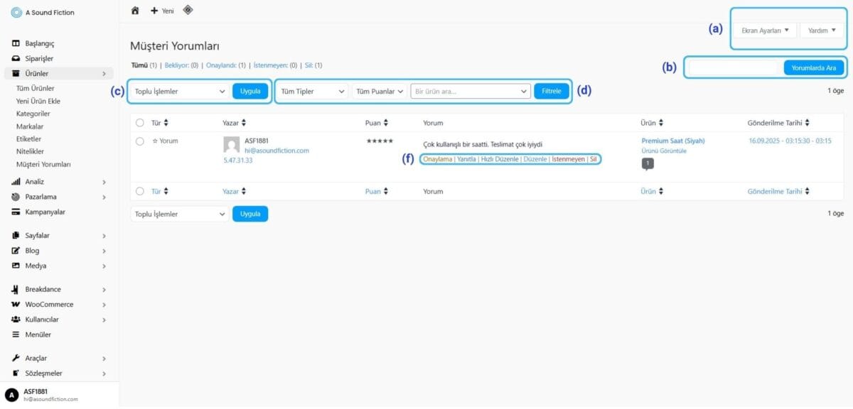 Musteri Yorumlari Paneli Yapabileceklerimiz 1