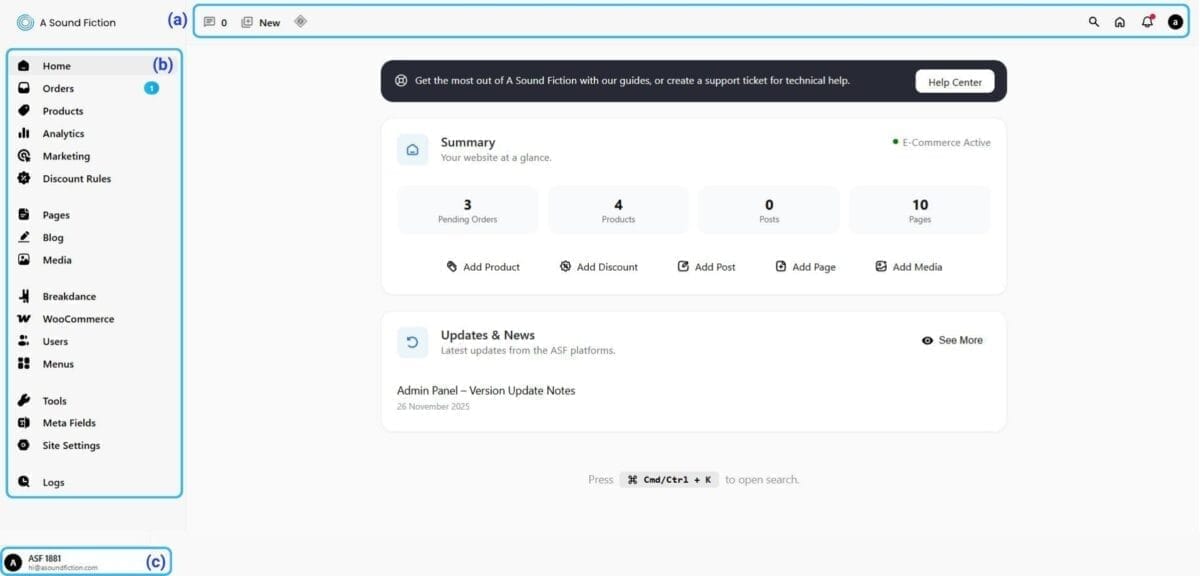 Section 1 Admin Panel Introduction new