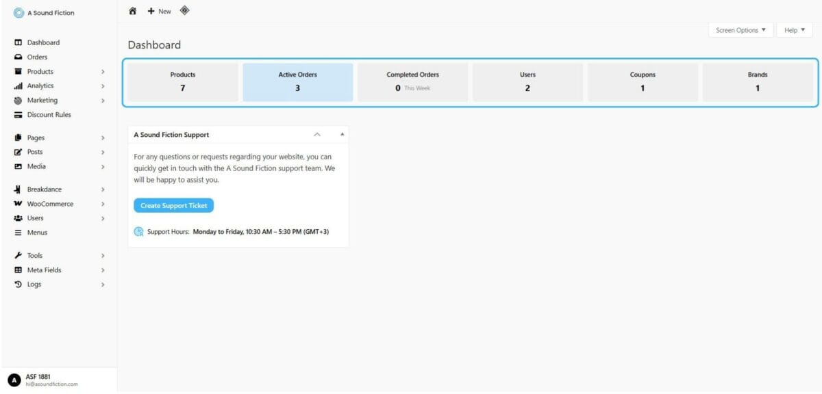 Section 1 Ecom Daschboard Panel