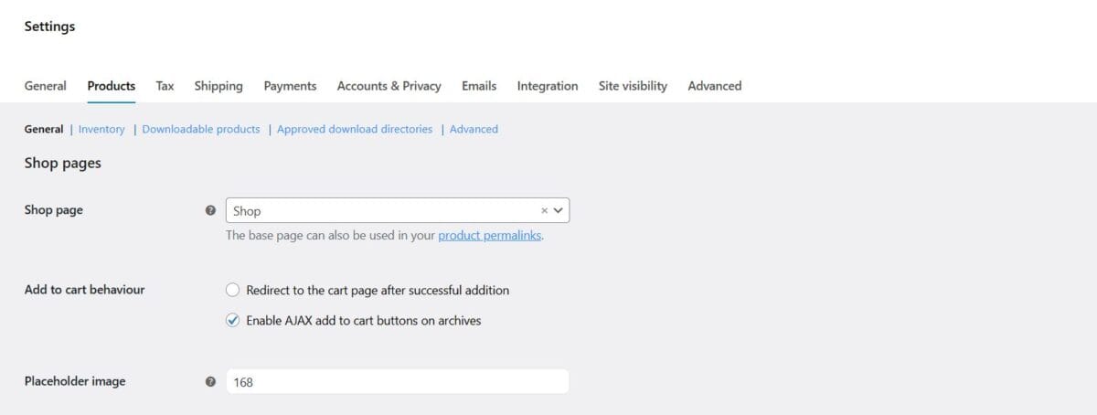Section 11 WooCommerce Products General Panel