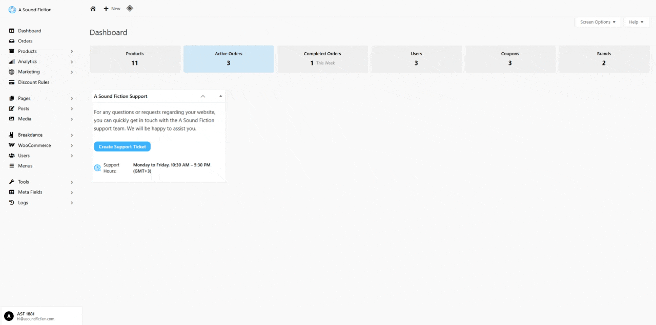 Section 14 Tools Export Personal Data Search Bar