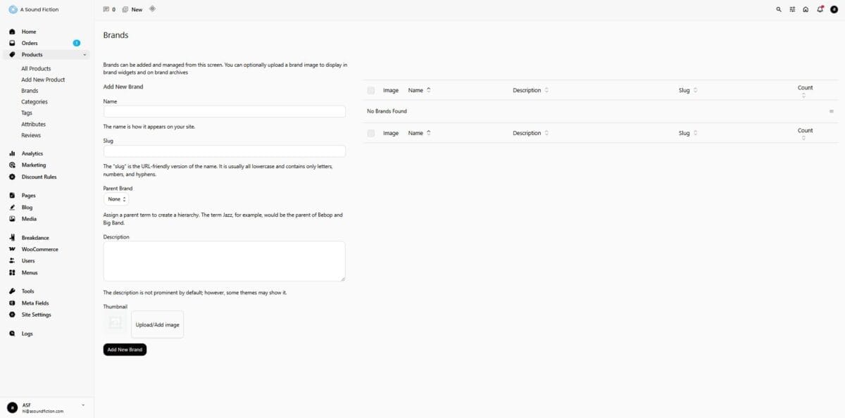 Section 3 Products Brands Panel