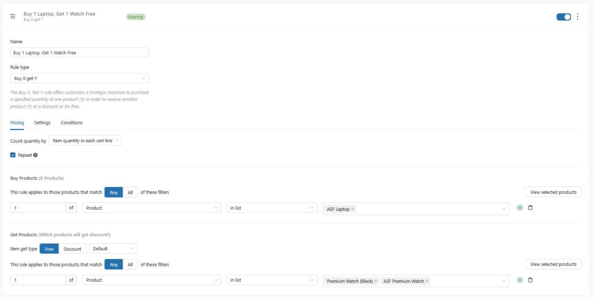 Section 6 Discount Rules Bux X Get Y