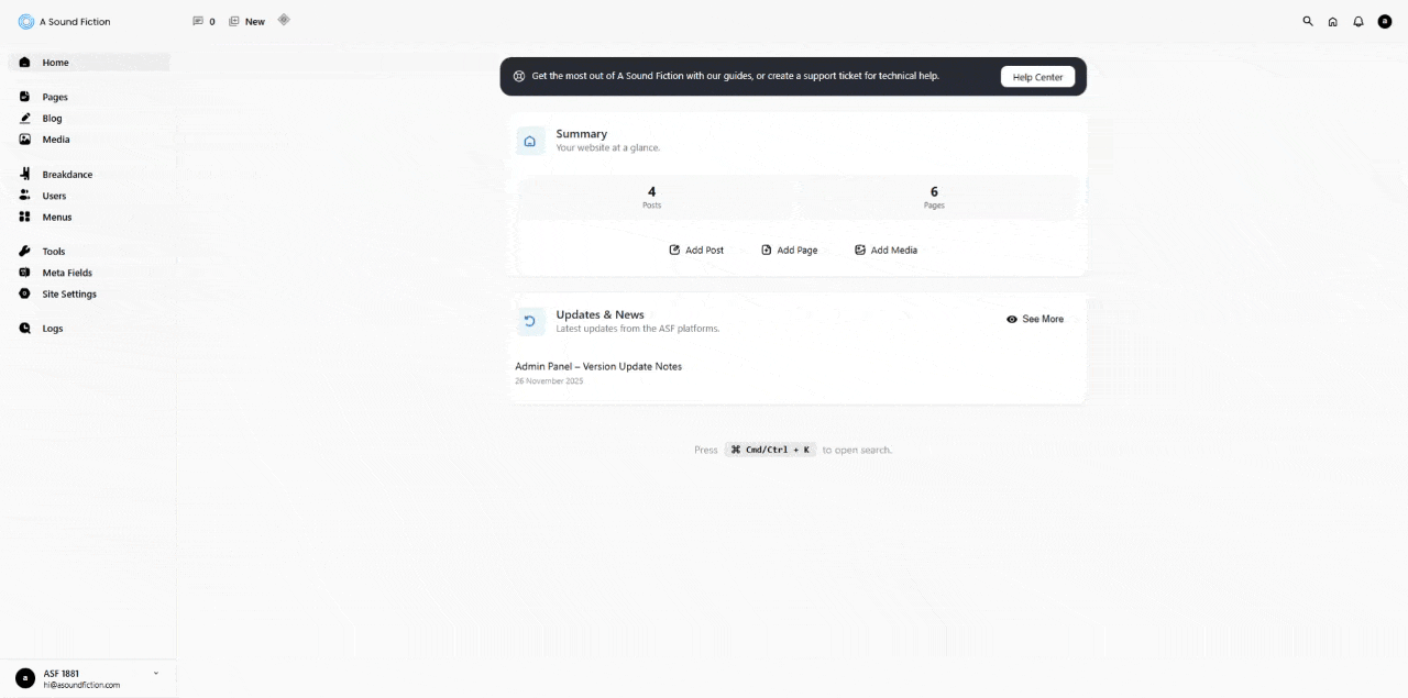 Section 8 Tools Erase Personal Data Screen Options