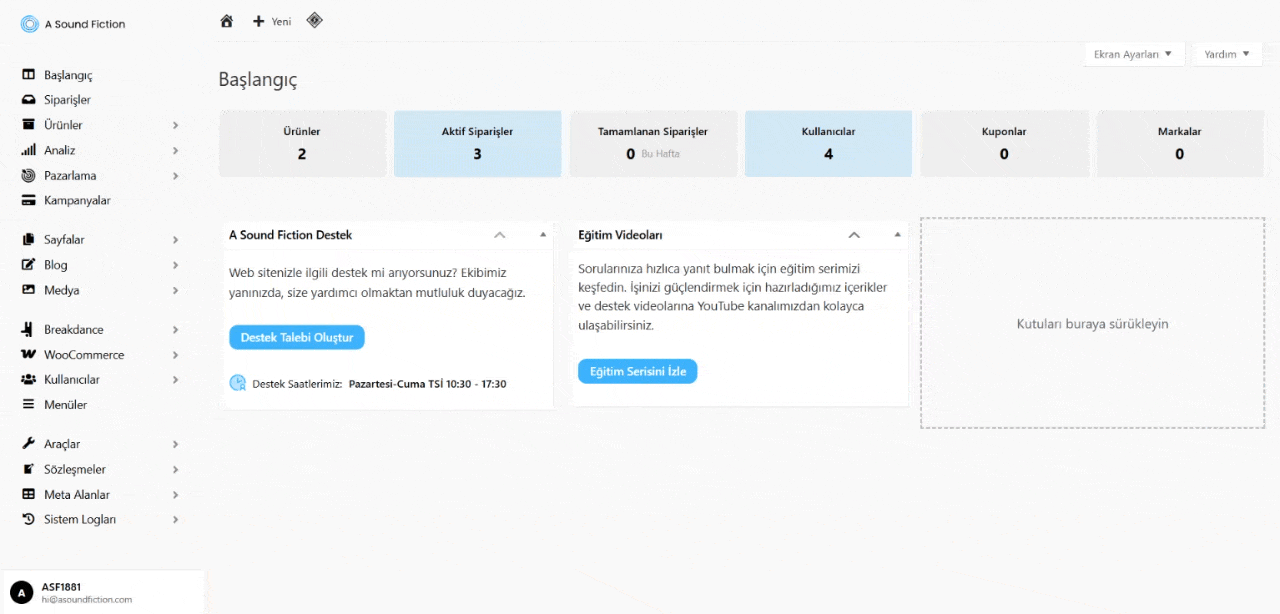Sistem Loglari Kullaniciya gore filtreleme Ecom 1