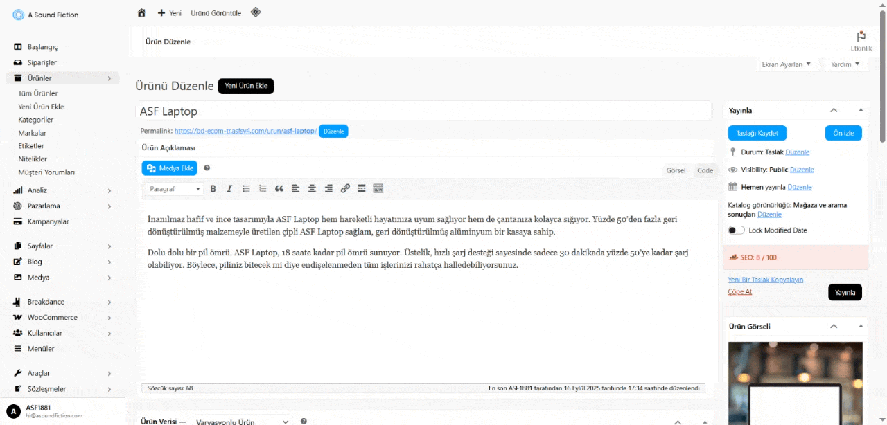 Urunler Varyasyonlu Urunu Yayina Alma 1