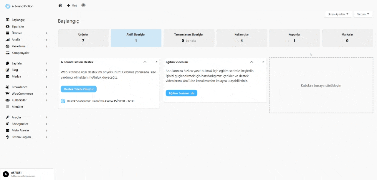 Woocommerce Site Gorunurlugu Panel Girisi 1