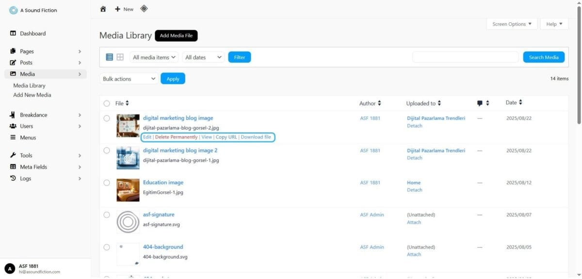 section 4 quick actions